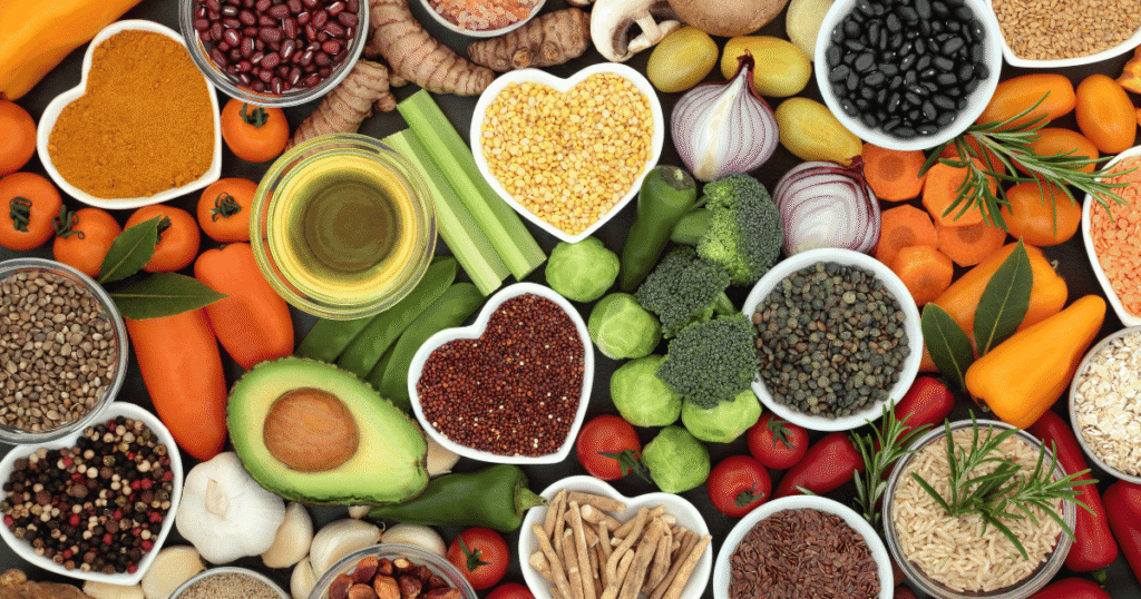 arrangement of food